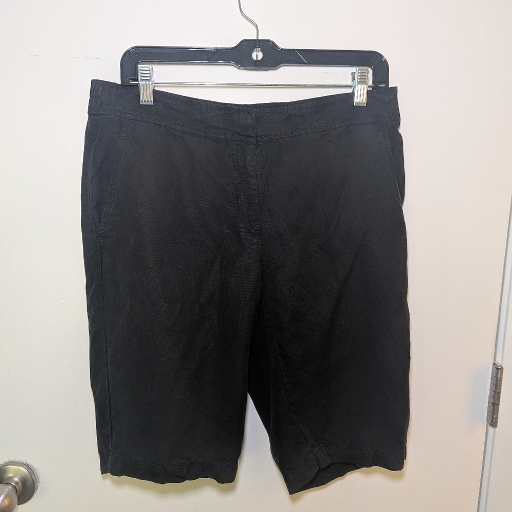 Eileen Fisher Women's Black Bermuda Shorts